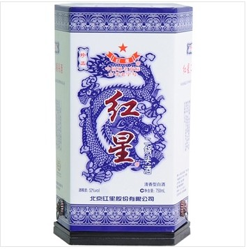 红星青花瓷珍品二锅头52度750mL